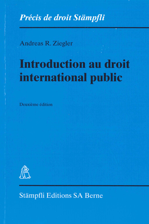 Introduction au droit international public