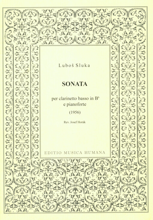 Sonata per clarinetto basso in Bb e pianoforte(1956)