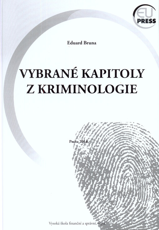 Vybrané kapitoly z kriminologie