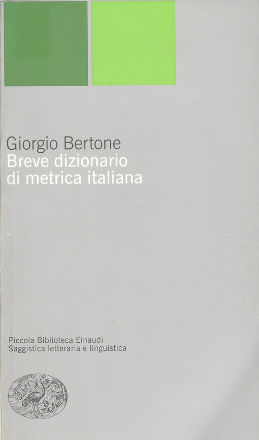 Breve dizionario di metrica italiana