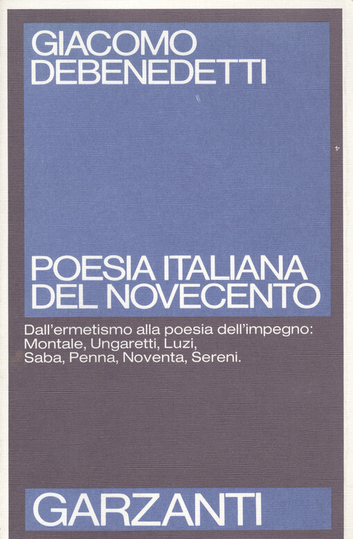 Poesia italiana del Novecento : quaderni inediti