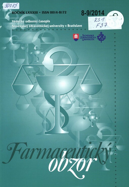 Farmaceutický obzor : časopis pro farmaceutickú vedu a prax   