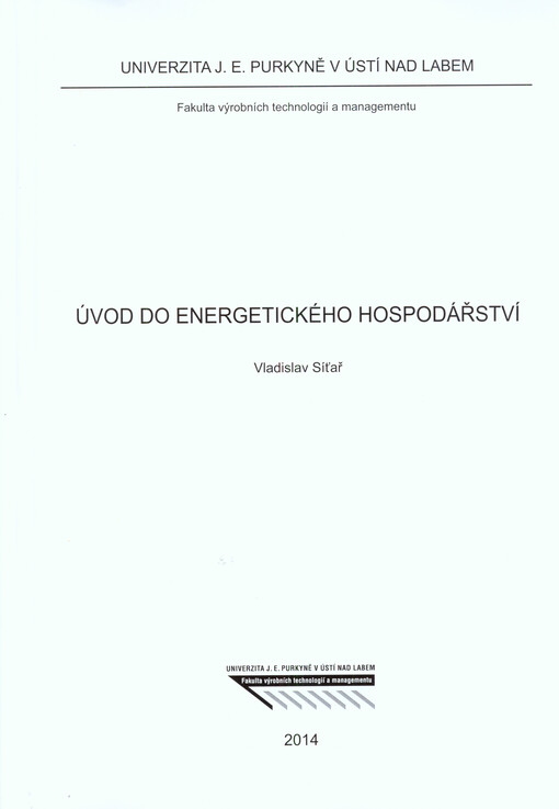 Úvod do energetického hospodářství