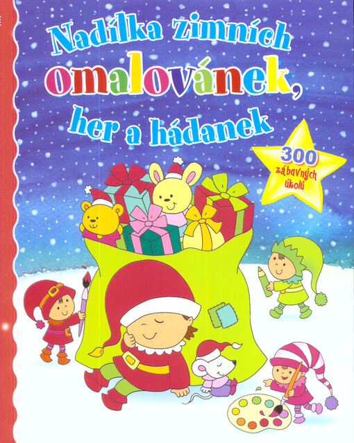 Nadílka zimních omalovánek, her a hádanek