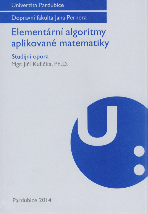 Elementární algoritmy aplikované matematiky :studijní opora