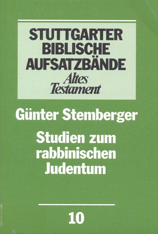 Studien zum rabbinischen Judentum    