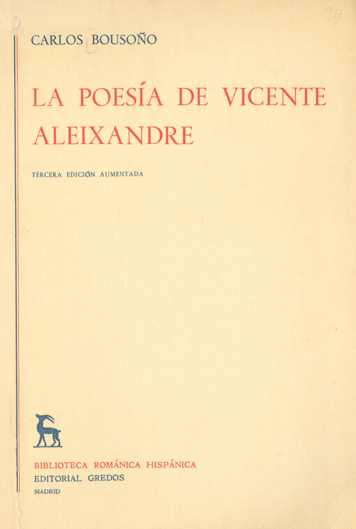 La poesía de Vicente Aleixandre    