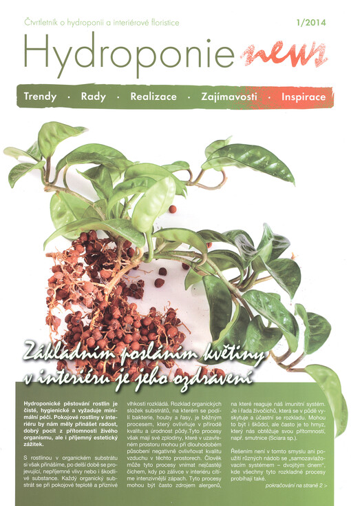 Hydroponie news :čtvrtletník o hydroponii a interiérové floristice