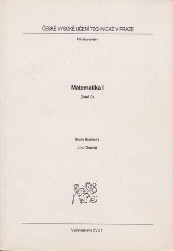 Matematika I. (Část 1) /