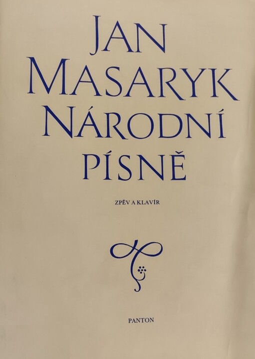 Národní písně :zpěv a klavír
