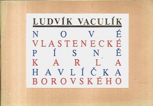 Nové vlastenecké písně Karla Havlíčka Borovského