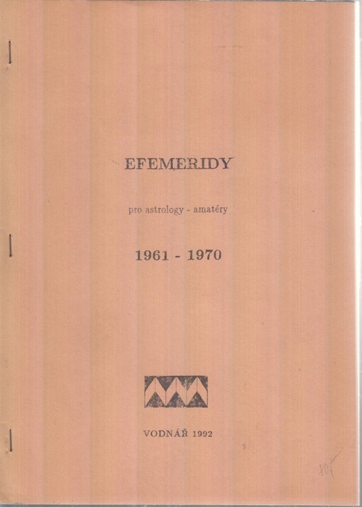 Efemeridy pro astrology-amatéry 1961-1970