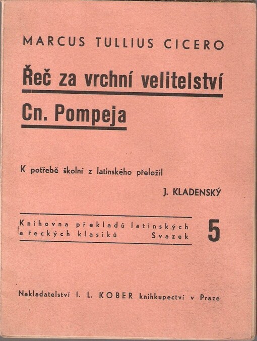 Řeč za vrchní velitelství Cn. Pompeja