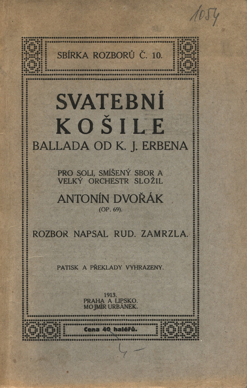 Svatební košile :ballada od K.J. Erbena