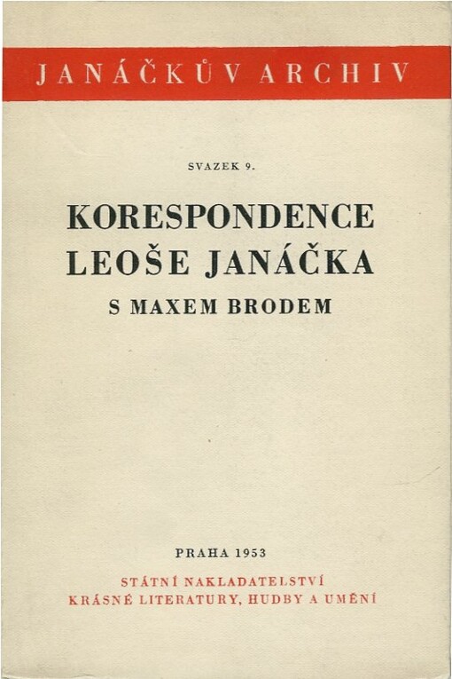 Korespondence Leoše Janáčka s Maxem Brodem