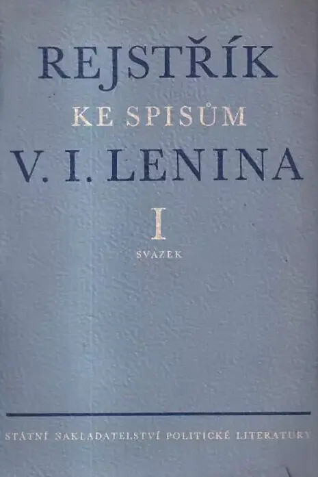 Rejstřík ke Spisům V.I. Lenina :Věcný rejstřík