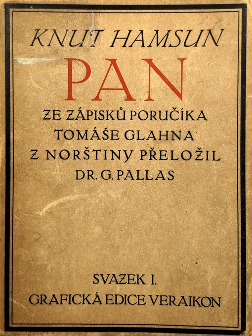 Pan :ze zápisků poručíka Tomáše Glahna