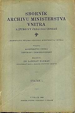 Sborník archivu ministerstva vnitra republiky Československé