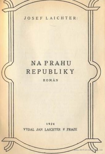 Na prahu republiky :román
