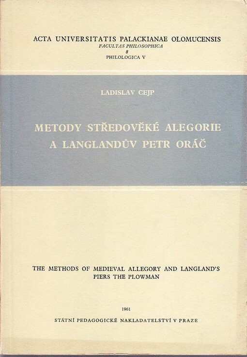 Metody středověké alegorie a Langlandův Petr Oráč