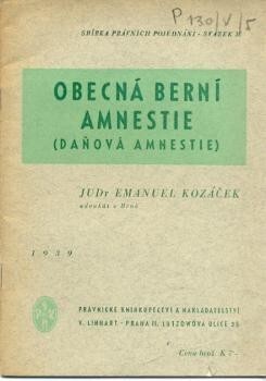 Obecná berní amnestie :(daňová amnestie)