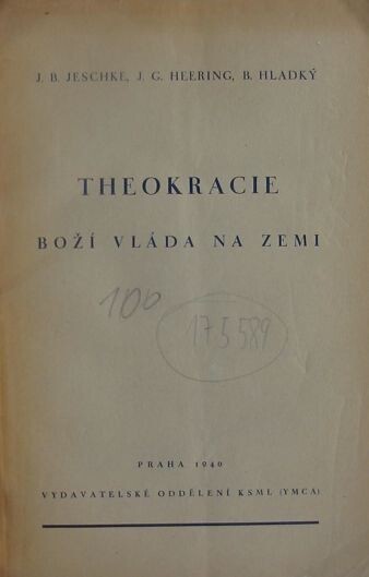 Theokracie :boží vláda na zemi