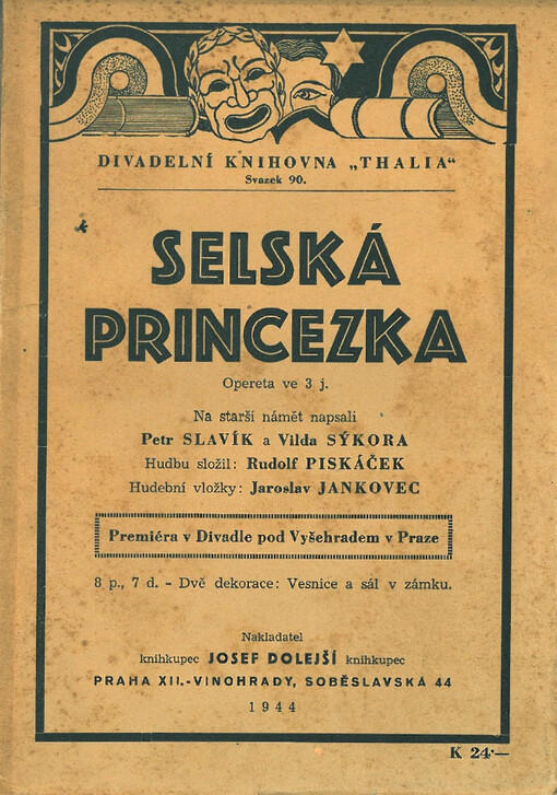 Selská princezka :opereta ve 3 j.