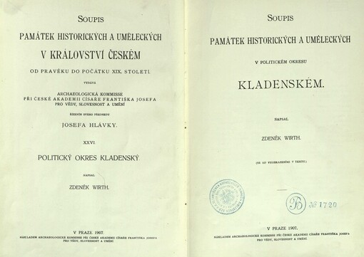 Soupis památek historických a uměleckých v království Českém od pravěku do počátku XIX. století.XXVI,Politický okres Kladenský