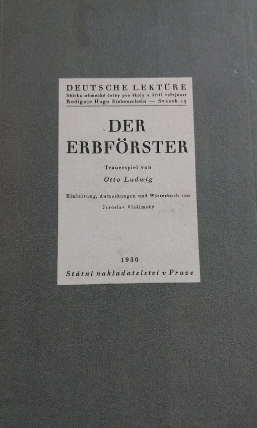Der Erbförster :Trauerspiel