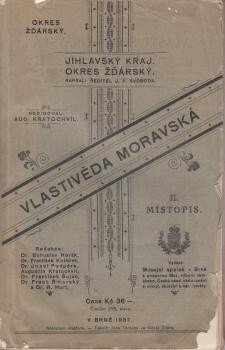Vlastivěda moravská.II,Místopis Moravy.