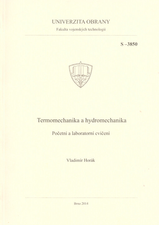 Termomechanika a hydromechanika :početní a laboratorní cvičení