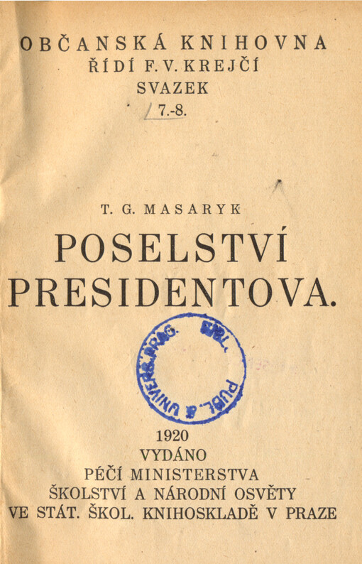 Poselství presidentova