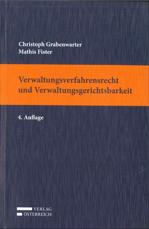 Verwaltungsverfahrensrecht und Verwaltungsgerichtsbarkeit :Lehrbuch