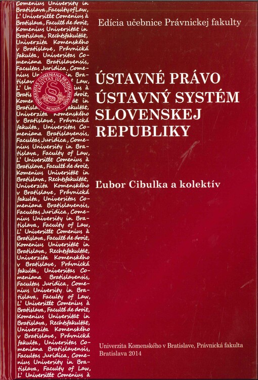 Ústavné právo :(ústavný systém Slovenskej republiky)