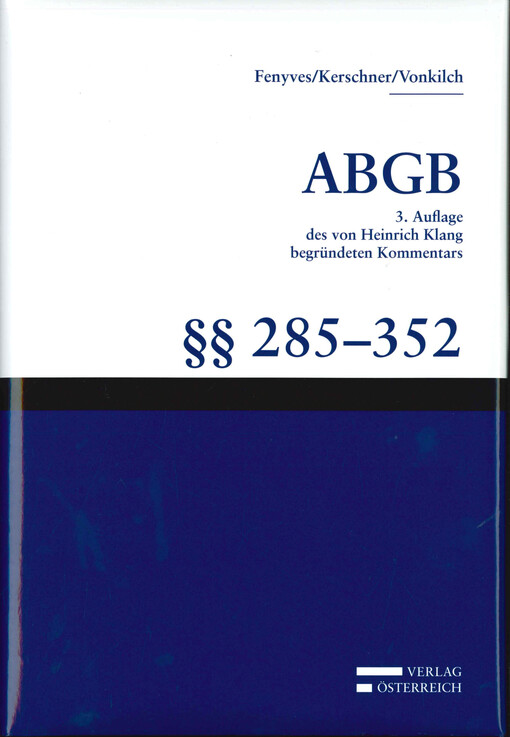 ABGB :§§ 285 bis 352