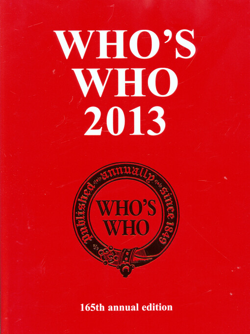 Who's who 2013 :an annual biographical dictionary