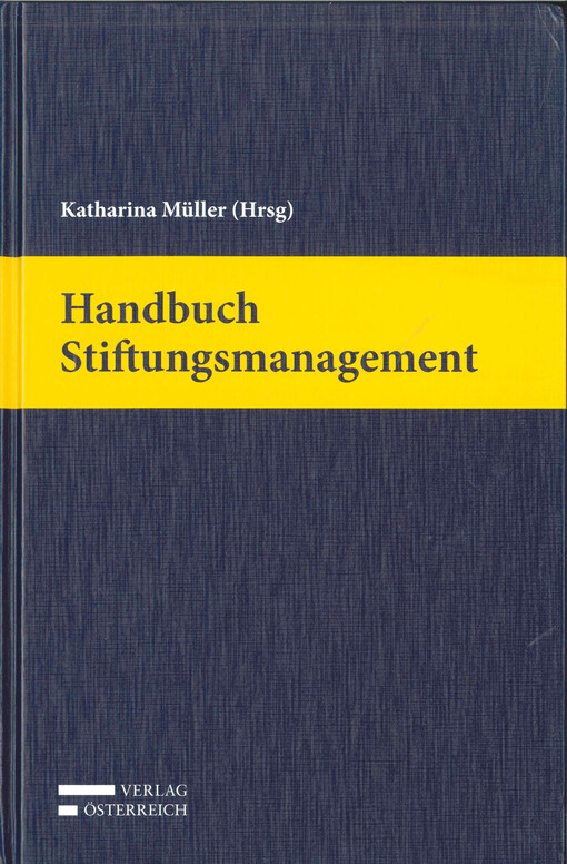Handbuch Stiftungsmanagement