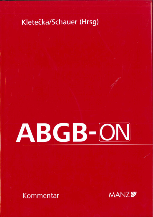 ABGB-ON :Kommentar zum Allgemeinen bürgerlichen Gesetzbuch