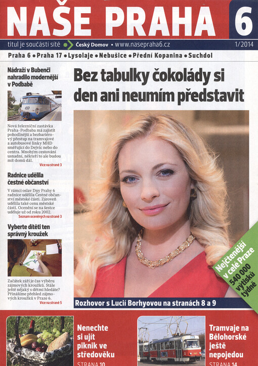 Naše Praha 6 :Praha 6, Praha 17, Lysolaje, Nebušice, Přední Kopanina, Suchdol