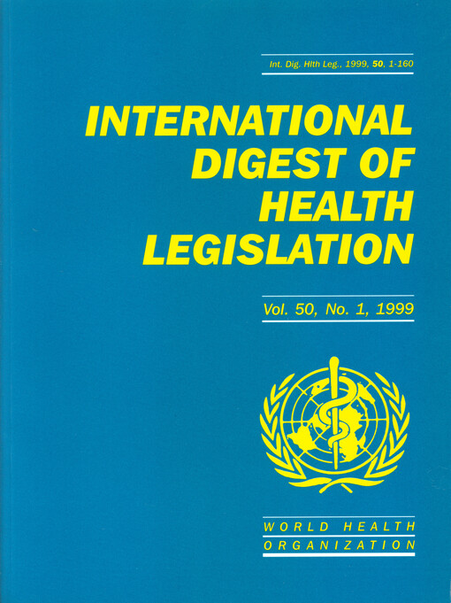 International digest of health legislation