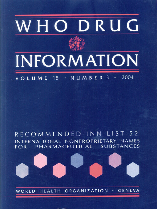 WHO drug information.    