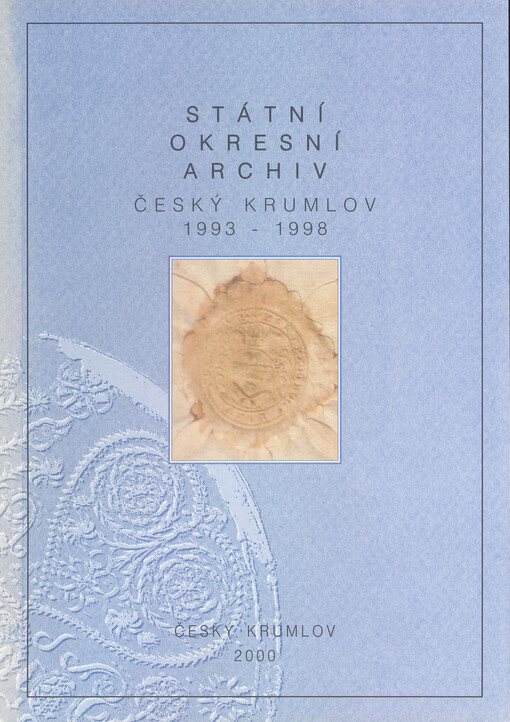 Sborník Státního okresního archivu v Českém Krumlově 1993-1998