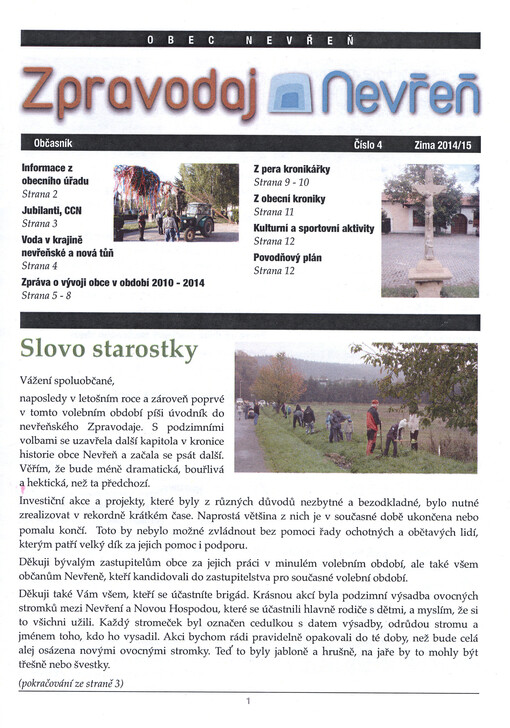 Zpravodaj Nevřeň