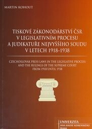 Tiskové zákonodárství ČSR v legislativním procesu