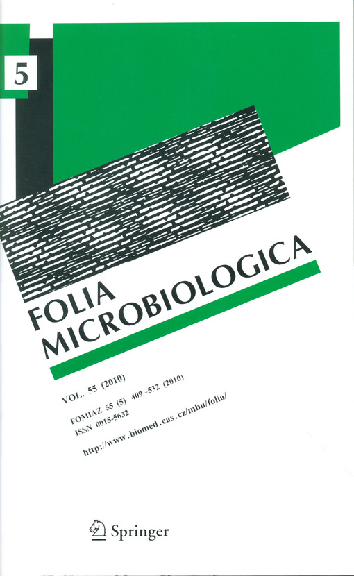 Folia microbiologica : International Journal for Basic, Environmental & Applied Microbiology and Immunology