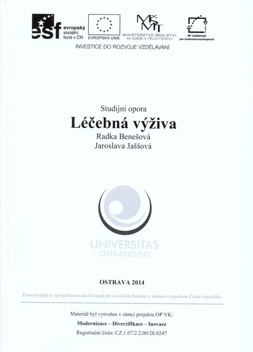 Léčebná výživa : studijní opora   