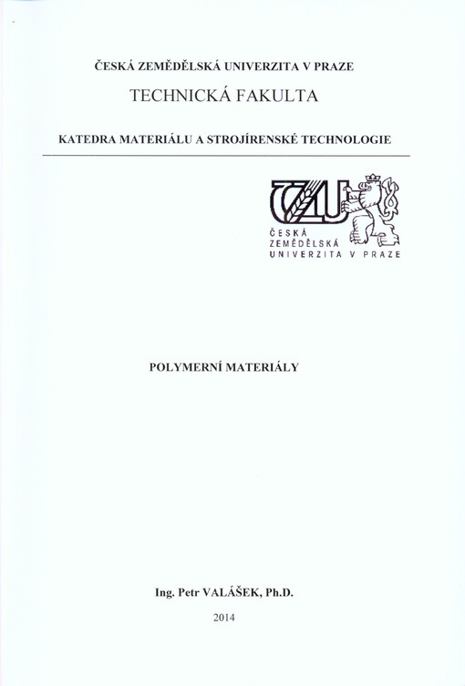 Polymerní materiály    