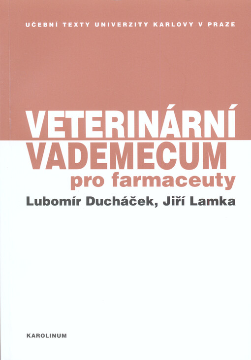 Veterinární vademecum pro farmaceuty    