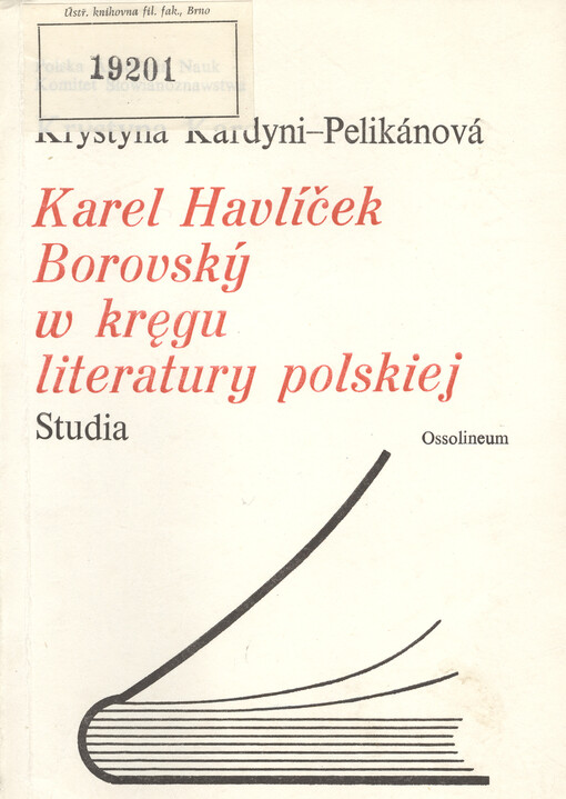 Karel Havlíček Borovský w kręgu literatury polskiej : studia.   