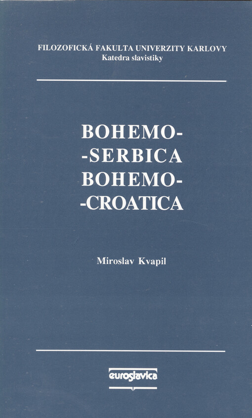 Bohemo-serbica, Bohemo-croatica